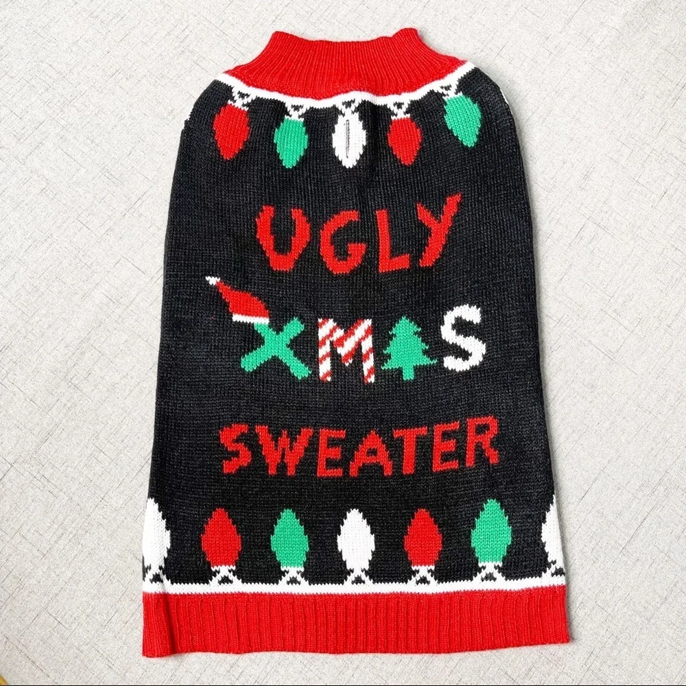 Dog Ugly Christmas Holiday Sweater Pet Clothes Nwt